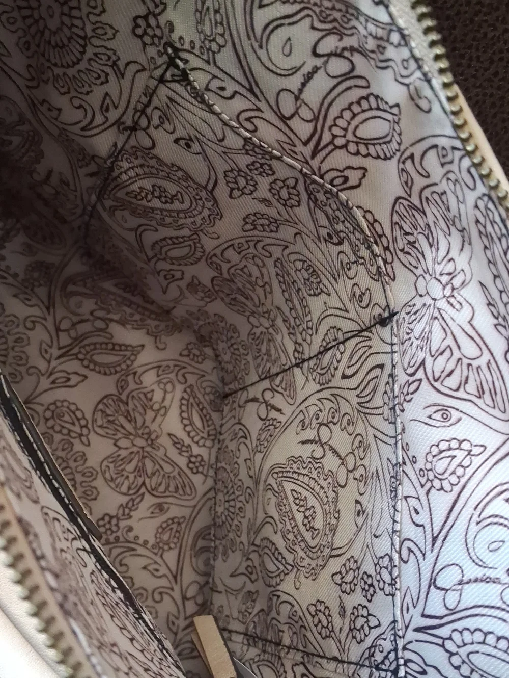 Jessica Simpson Beige Women's Faux Leather Tote Bag with Decorative Buckles